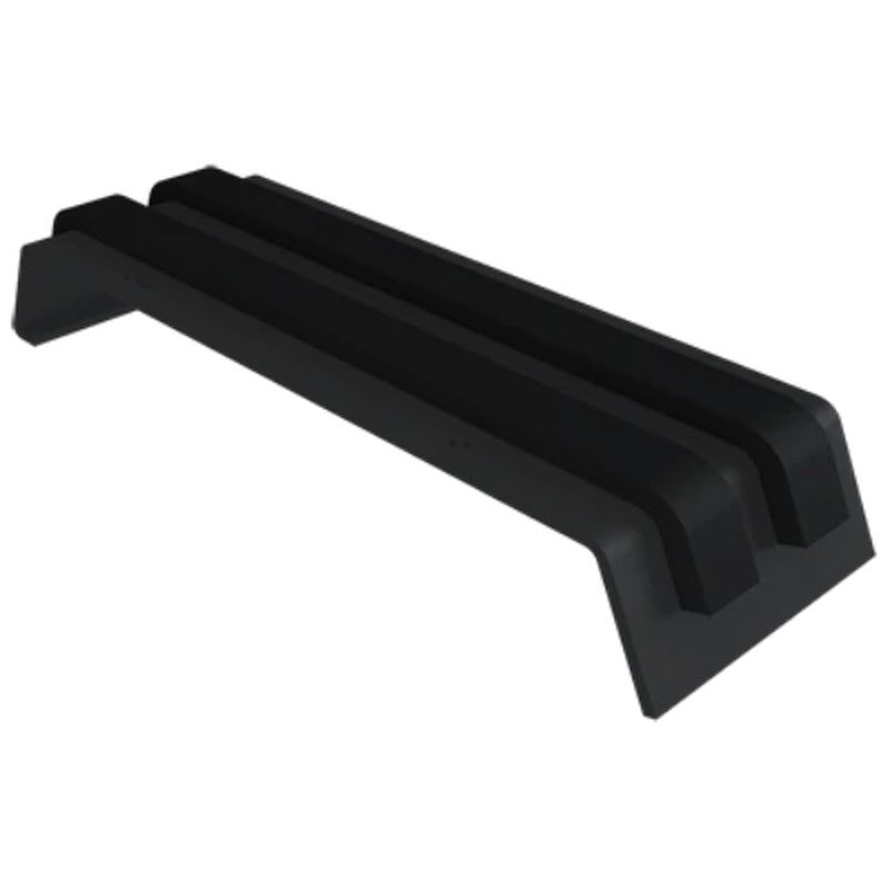 Aluminium Coping Union for 241-300mm Wall - 360mm Black (9005 Matt)
