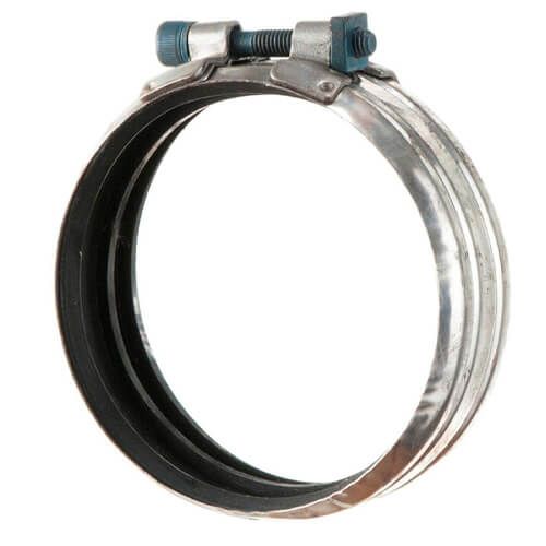 Cast Iron Halifax Soil Coupling Chrome Steel Max - 150mm