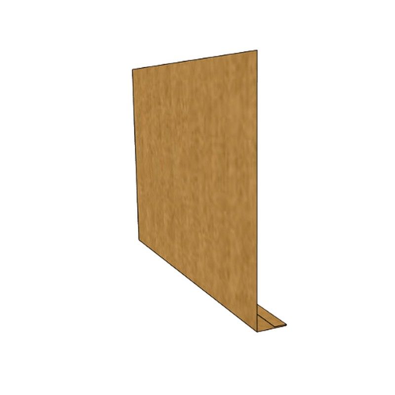 Copper Fascia L Profile Length - 250mm x 25mm x 2.4mtr