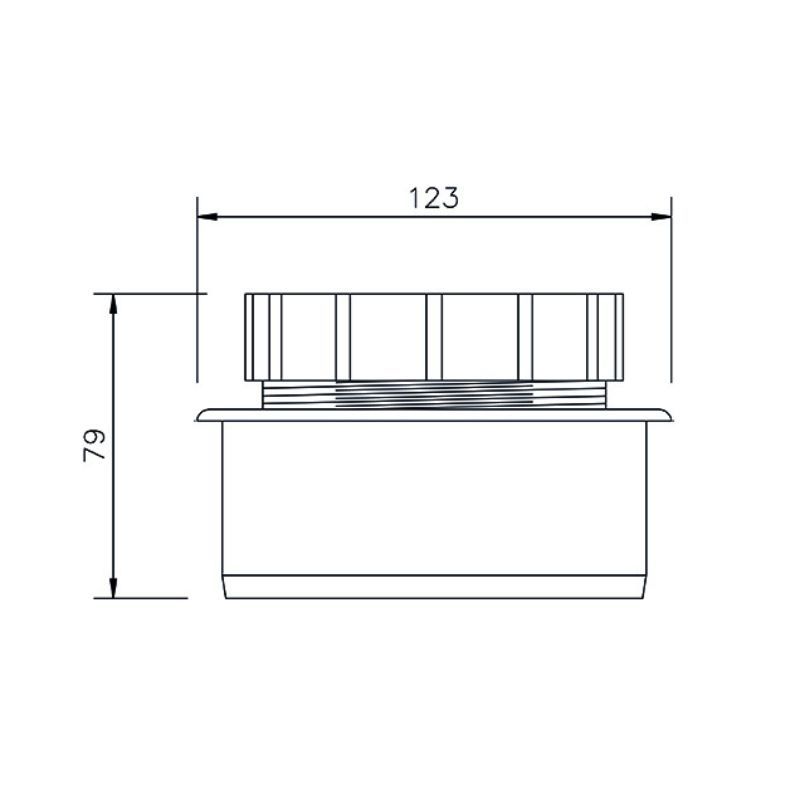 FloPlast Screwed Access Cap - 110mm