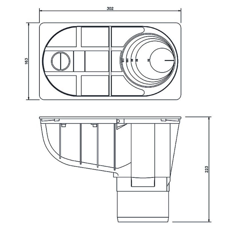 Galeco Leaf and Debris Gully - 110mm