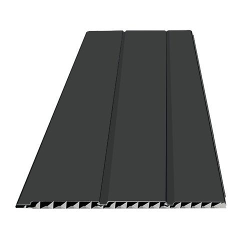 300mm Dark Grey Smooth Hollow Soffit Board - 10mm x 5mtr - Pack of 4