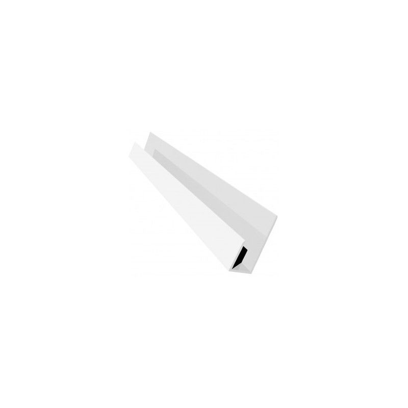 Weatherboard Cladding Universal Edge Trim - 3mtr White