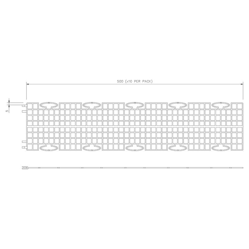 FloPlast Floguard Gutter Guard - 25mtr Pack