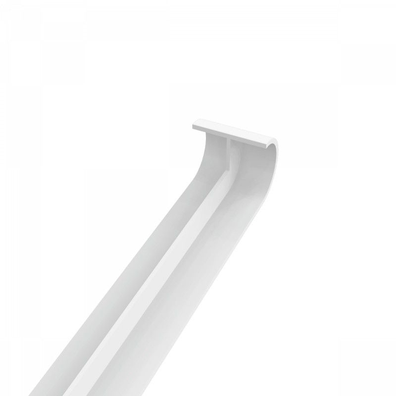 White Bullnose Fascia Double Ended Joiner - 600mm x 40mm