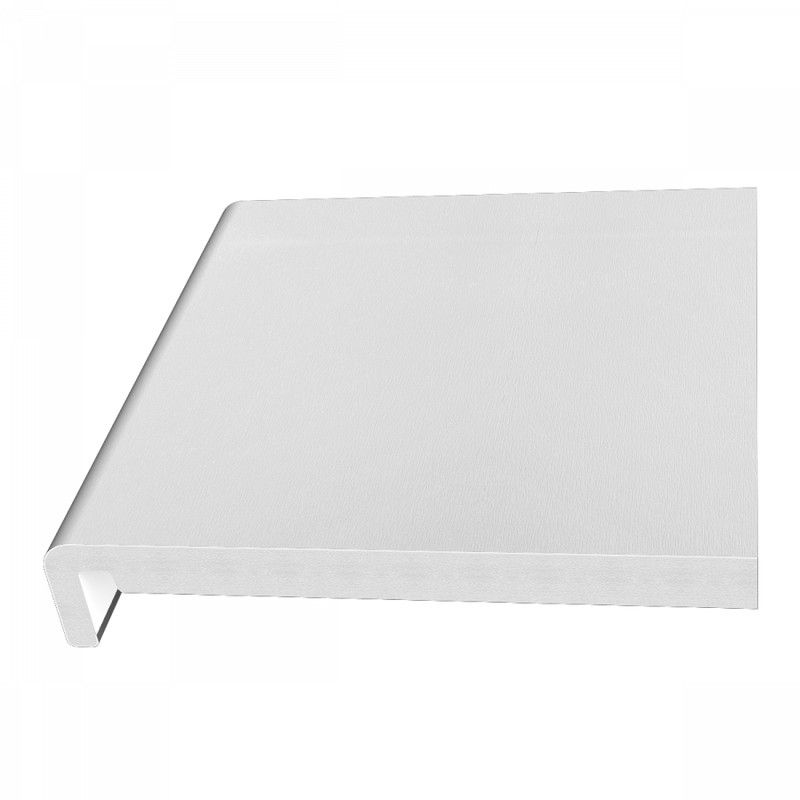 400mm White Woodgrain Fascia Board - 18mm x 5mtr - Pack of 2