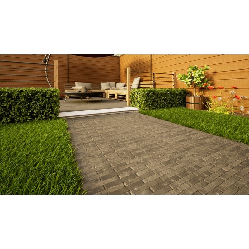 Clay Paving - 204mm x 50mm x 60mm Moderna