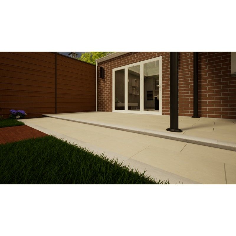 Limestone Paving - 900mm x 600mm x 25mm Egyptian Beige