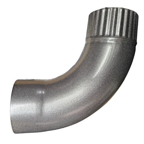 Galeco Steel Downpipe Bend - 90 Degree x 87mm Galvanised