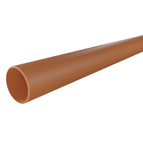110mm x 6mtr x Pack of 50 (17.99 per unit) - Underground Drainage Pipe Plain Ended