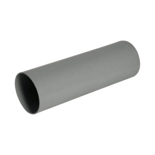 FloPlast Deepflow/ Hi-Cap Downpipe - 80mm x 4mtr Grey