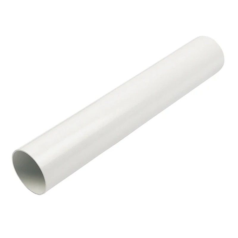 FloPlast Deepflow/ Hi-Cap Downpipe - 80mm x 4mtr White