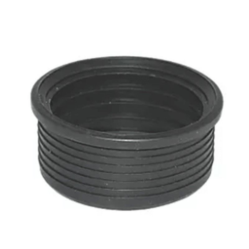 FloPlast Ring Seal Soil Rubber Boss Adaptor - 50mm Black - Pack of 2