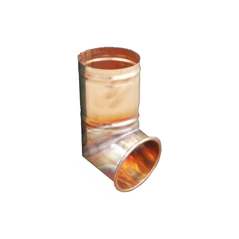 Copper Round Downpipe Shoe - 80mm