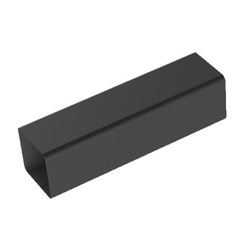 Galeco Square Steel Downpipe - 80mm x 80mm x 3mtr Graphite