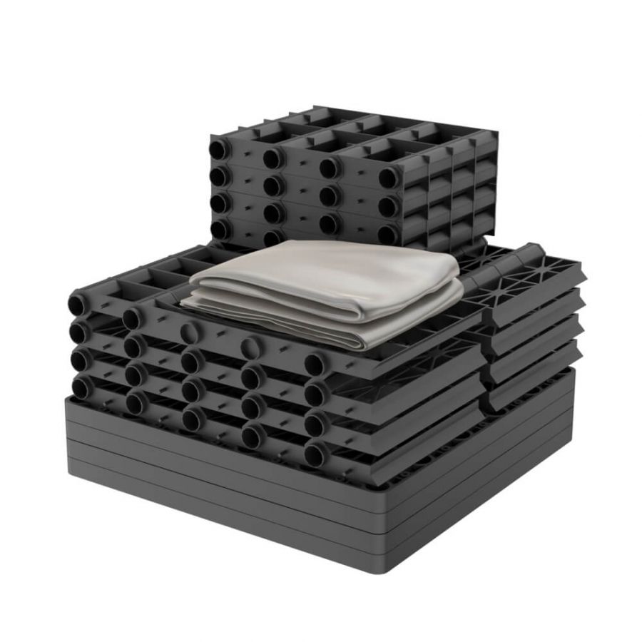 Rainsmart 65 Tonne Soakaway Crate Flat-Packed with Membrane - 0.25 Cubic Metres
