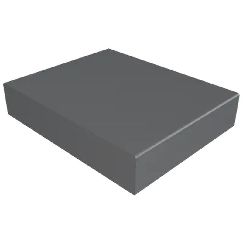 Aluminium Coping Stop End for 141-200mm Wall - 260mm Anthracite Grey (7016 Matt)