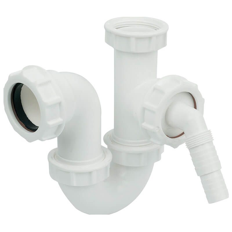 FloPlast Appliance Half Trap - 40mm White