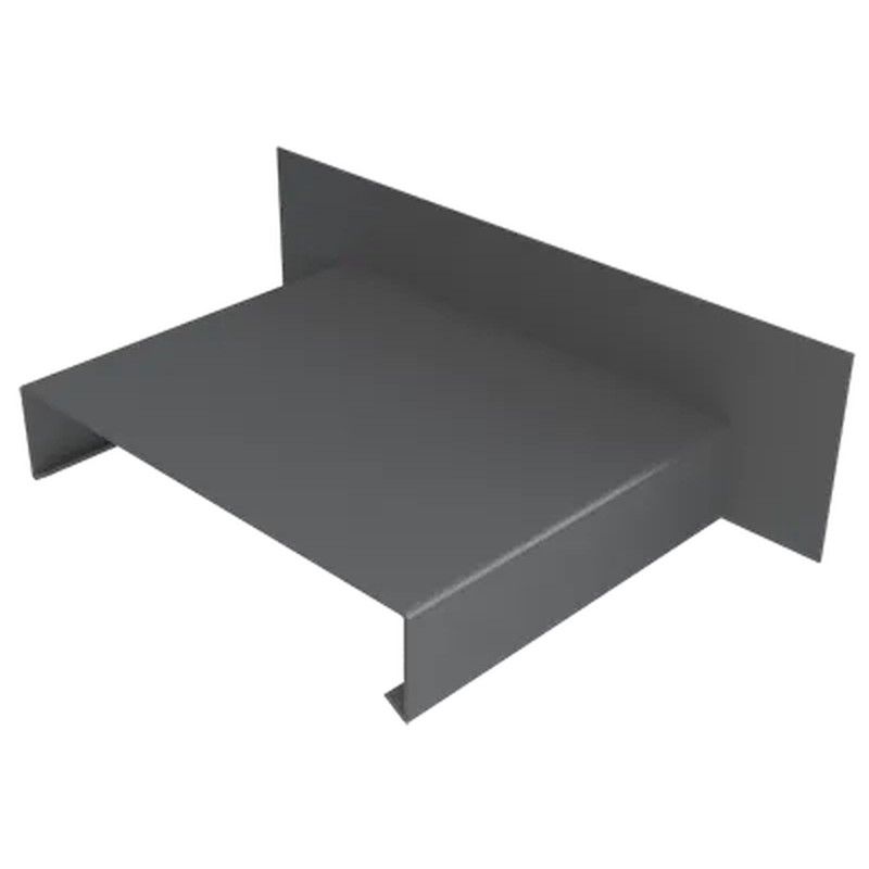 Aluminium Coping Upstand for 141-200mm Wall - 260mm Anthracite Grey (7016 Matt)