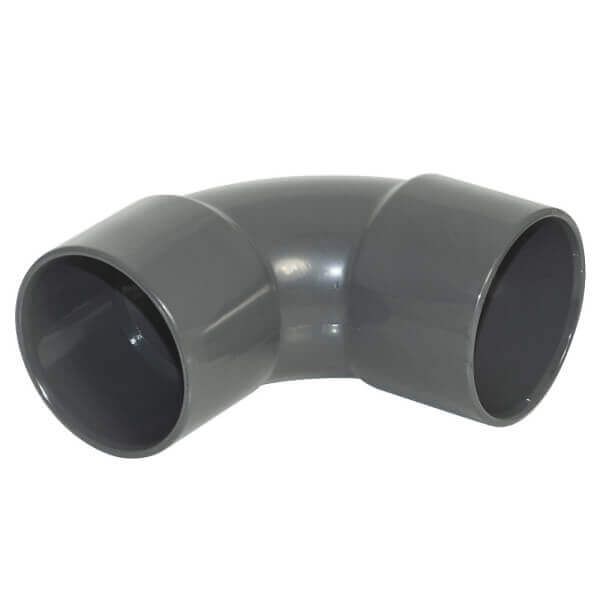 FloPlast Solvent Weld Waste Bend Swept - 92.5 Degree x 32mm Anthracite Grey