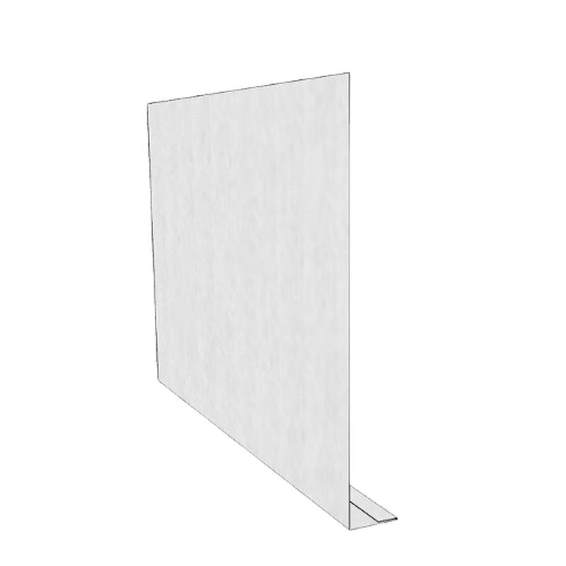 Zinc Fascia L Profile Length - 250mm x 25mm x 2.4mtr