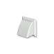 Wall Outlet with Cowl - 100mm x 154mm White