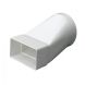 Monsoon Rectangular Ventilation Duct Round to Rectangular Adaptor - 204mm x 60mm