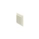 Louvered Grill Round with Flyscreen - 125mm x 200mm x 200mm White