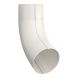 Lindab Aluminium Conical Pipe Bend 70 - 100mm White