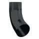 Lindab Aluminium Conical Pipe Bend 70 - 87mm Black