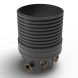 Inspection Chamber Set - 600mm Diameter x 1020mm Depth with 110mm Channel & 110mm Inlets
