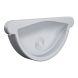 Lindab Aluminium Gutter Self-Locking Stop End - 125mm Silver Metallic