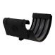 Lindab Aluminium Gutter Union with Rubber Seal - 125mm Black