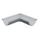 Lindab Aluminium Gutter External Angle 90 - 125mm Silver Metallic