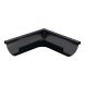 Lindab Aluminium Gutter External Angle 90 - 150mm Black