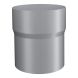 Lindab Aluminium Pipe Connector - 100mm Silver Metallic