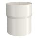 Lindab Aluminium Pipe Connector - 87mm White