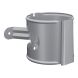 Lindab Aluminium Downpipe Bracket - 100mm Silver Metallic