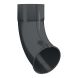 Lindab Aluminium Pipe Shoe - 100mm Anthracite Grey