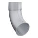 Lindab Aluminium Pipe Shoe - 75mm Silver Metallic