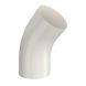 Lindab Steel Conical Downpipe Bend 45 - 100mm Antique White