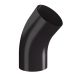 Lindab Steel Conical Downpipe Bend 45 - 75mm Coffee Brown