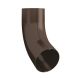 Lindab Steel Conical Downpipe Bend 70 - 100mm Brown