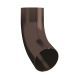 Lindab Steel Conical Downpipe Bend 70 - 75mm Coffee Brown