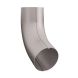 Lindab Steel Conical Downpipe Bend 70 - 75mm Silver Metallic