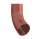 Lindab Steel Conical Downpipe Bend 70 - 87mm Tile Red