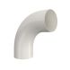 Lindab Steel Conical Downpipe Bend 85 - 75mm Antique White