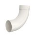 Lindab Steel Downpipe Bend with Socket 85 - 75mm Antique White