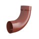 Lindab Steel Downpipe Bend with Socket 85 - 87mm Tile Red