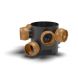 FloPlast Inspection Chamber Base 5 Adjustable Inlets - 45 Degree x 300mm Diameter